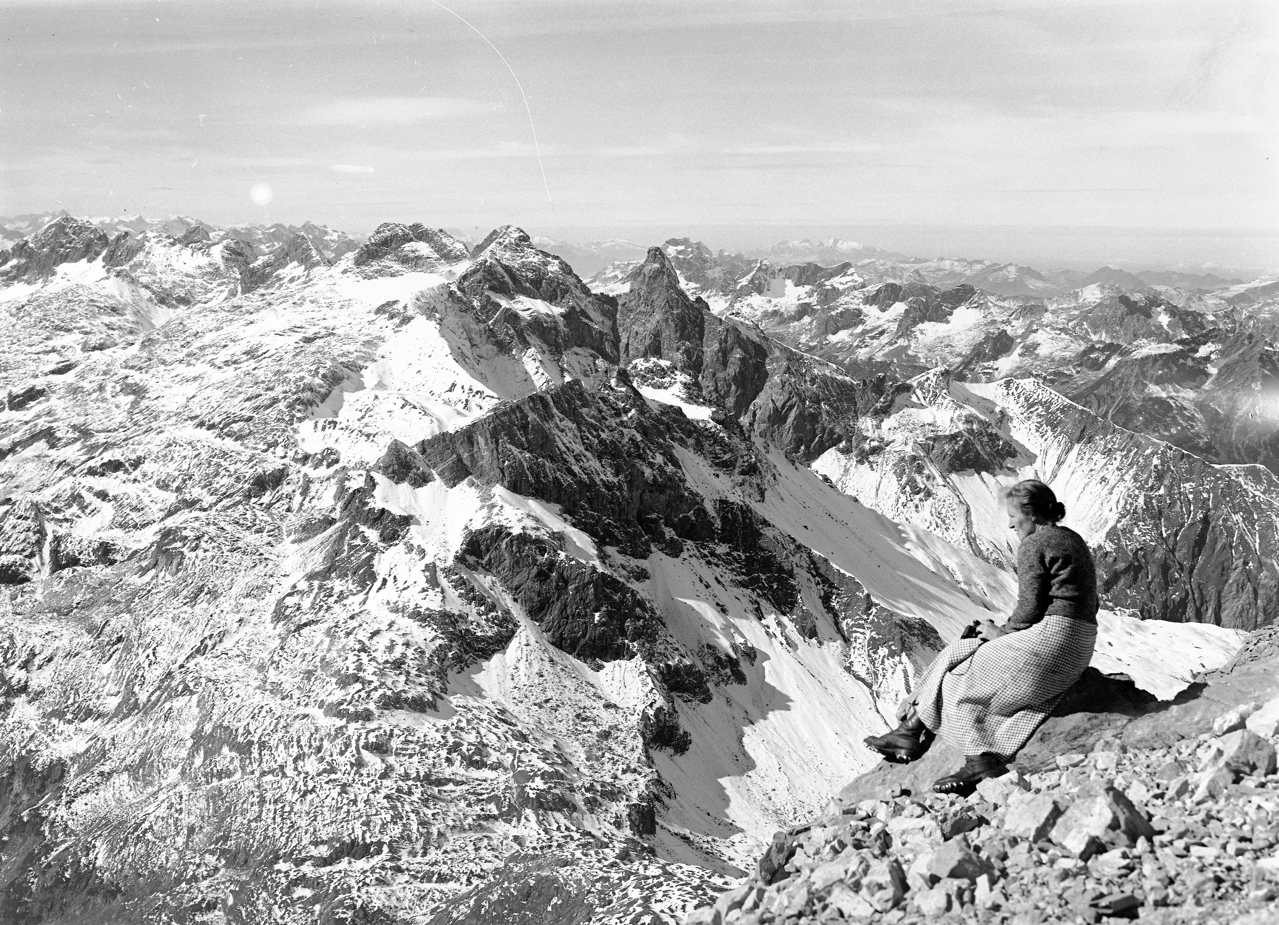 Allgäuer Alpen bei Oberstdorf, September / Oktober 1934, Mädelegabel, Hilda Mothes